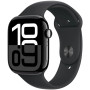 Smartwatch Apple Watch 10 MWWF3ET/A - 42 mm GPS, aluminium w kolorze onyksu z paskiem sportowym w kolorze czarnym, M|L